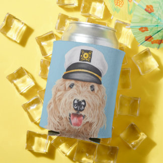 Porta-lata Capitão Goldendoodle pode resfriar