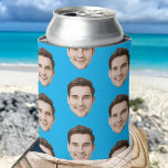 Porta-lata Cara Personalizada Aniversário Favorece Despedida<br><div class="desc">Se Precisar De Ajuda,  Entre Em Contato Comigo.</div>