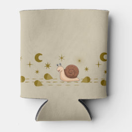 Porta-lata Caracol Bonito Caminha Em Lua E Floresta De Padrão