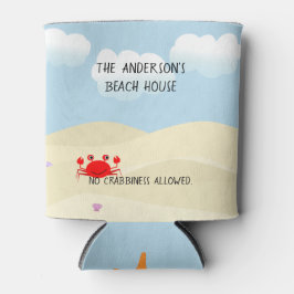 Porta-lata Caranguejo de Beachy Personalizado