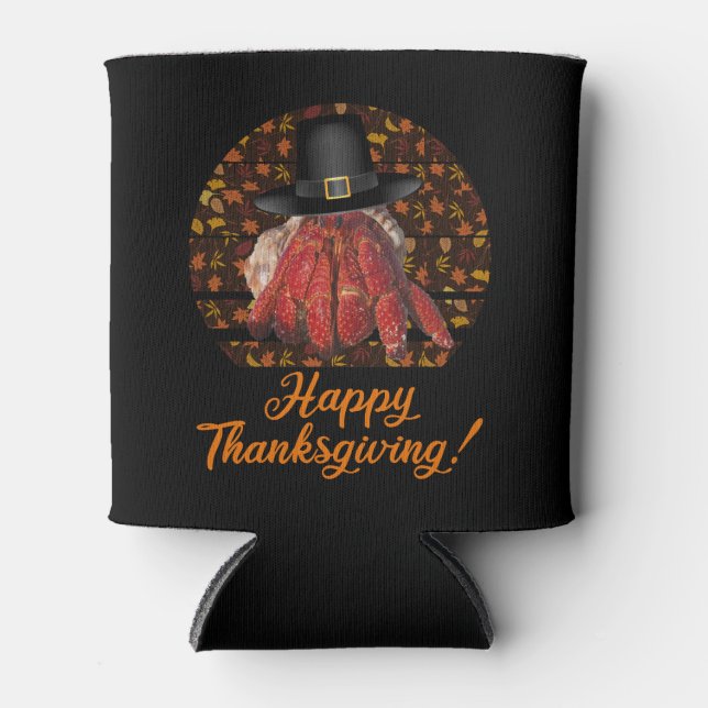 Porta-lata Caranguejo Hermit de Ação de Graças (Frente)