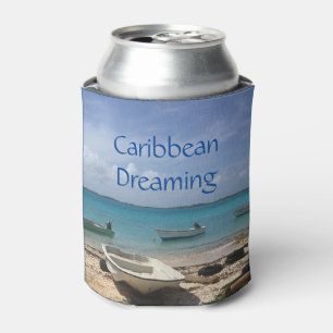 Porta-lata Caribe Sonhando Barcos de Pesca Bonaire Oceano