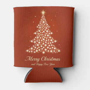 Porta-lata Cartão de Boas Festas de Natal com Decorações