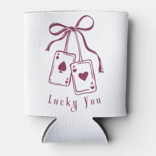 Porta-lata Cartões Lucky you curvos modernos