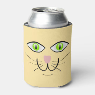 Porta-lata Cartoon de Gato Cara Engraçada-29034