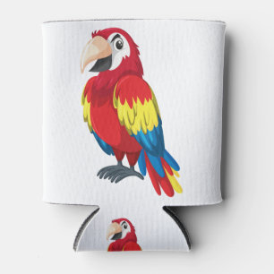 Porta-lata Cartoon de papagaio bonito