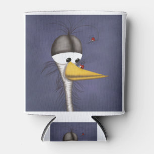 Porta-lata Cartoon Engraçado Egret