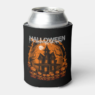 PORTA-LATA CASA ASSOMBRADA ASSUSTADORA DO HALLOWEEN CRÂNIOS