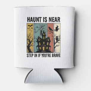 Porta-lata Casa Assombrada Halloween Gravura Vintage Design A
