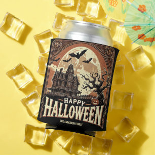 Porta-lata Casa Assombrada Pumpkins Spooky Assustador Hallowe
