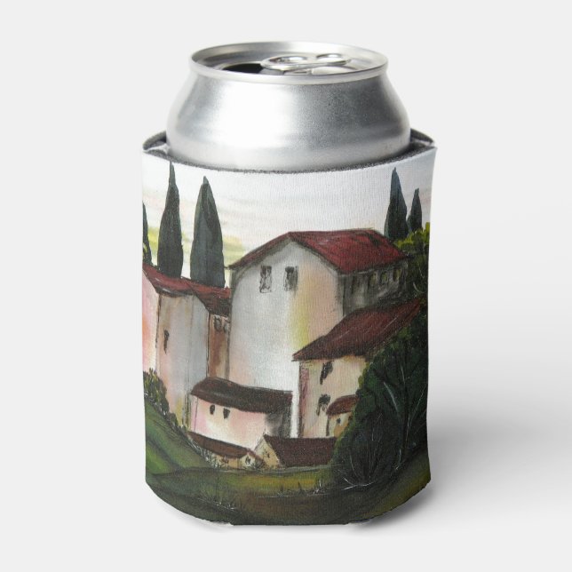 Porta-lata Casa de Pueblo Dibujo Toscana itália (Can Front)