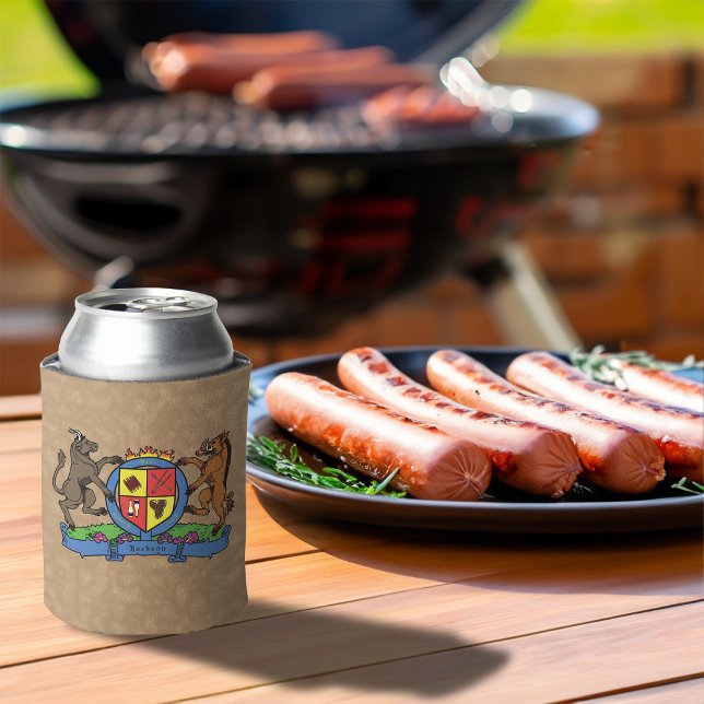 Porta-lata Casaco de armas para CHURRASCO de touro e javalis (Criador carregado)