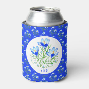 Porta-lata Casamento Blue Crocuses