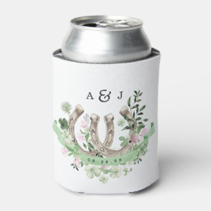 Porta-lata Casamento Botânico de Trevo de Quatro Folhas Elega