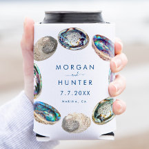 Casamento Colorido de Aquarela de Abalone Shell