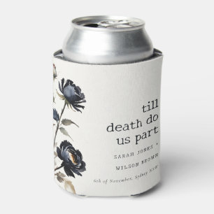 Porta-lata Casamento com Rosa preto de cor branca escura egíp