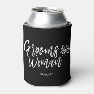 Porta-lata Casamento da escrita do roteiro de GroomsWoman  