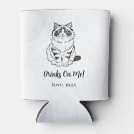 Porta-lata Casamento de Animal de Estimação Personalizado