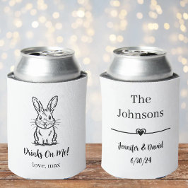 Porta-lata Casamento de Animal de Estimação Personalizado