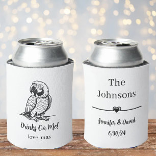 Porta-lata Casamento de Animal de Estimação Personalizado