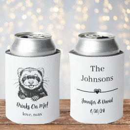 Porta-lata Casamento de Animal de Estimação Personalizado