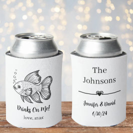 Porta-lata Casamento de Animal de Estimação Personalizado
