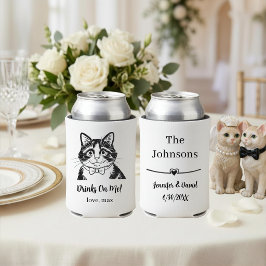 Porta-lata Casamento de Animal de Estimação Personalizado