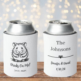 Porta-lata Casamento de Estimação Personalizado