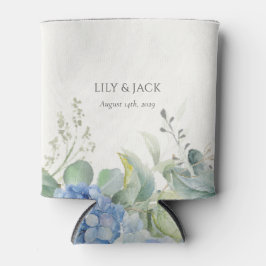 Porta-lata Casamento de Evento bonito Floral Azul Hydrangea