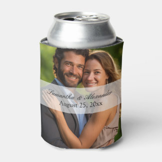 Porta-lata Casamento de Fotografias de Sheer Overlay Elegante