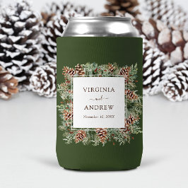 Porta-lata Casamento de Inverno Verde