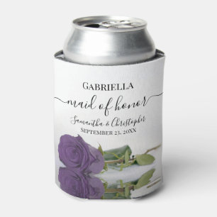 Porta-lata Casamento de Madrinha de casamento de Rosa Roxo Am