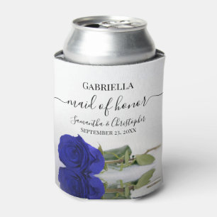 Porta-lata Casamento de Madrinha de casamento Real Rosa Azul 