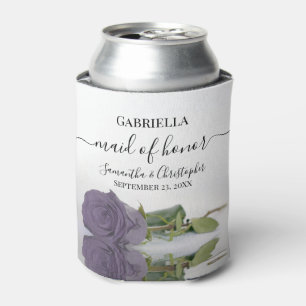 Porta-lata Casamento de Madrinha de casamento Roxo Elegante
