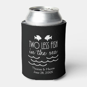 Porta-lata Casamento de menos dois peixes no mar