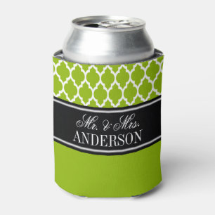 Porta-lata Casamento de Nomes Negros de Apple Green Wharc 4 C