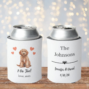 Porta-lata Casamento de Pet de Goldendoodle Personalizado pod
