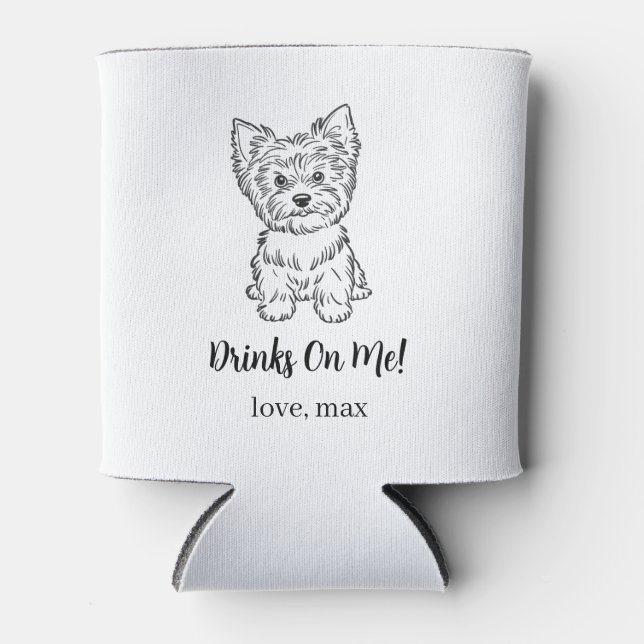 Porta-lata Casamento de Pet Personalizado (Frente)