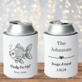Porta-lata Casamento de Pet Personalizado