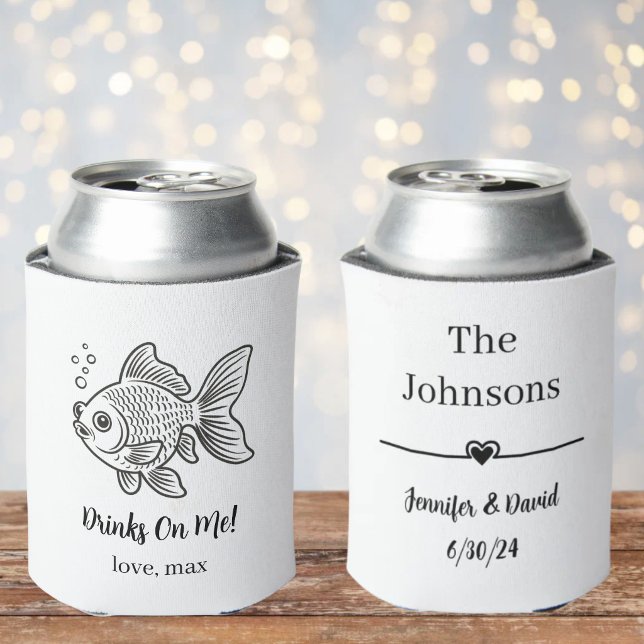 Porta-lata Casamento de Pet Personalizado (Criador carregado)