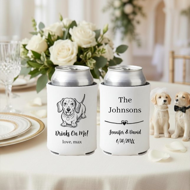 Porta-lata Casamento de Pet Personalizado (Criador carregado)