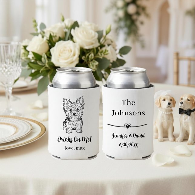 Porta-lata Casamento de Pet Personalizado (Criador carregado)