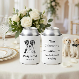 Porta-lata Casamento de Pet Personalizado