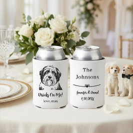 Porta-lata Casamento de Pet Personalizado