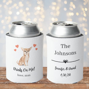 Porta-lata Casamento de Pet Personalizado pode Resfriar