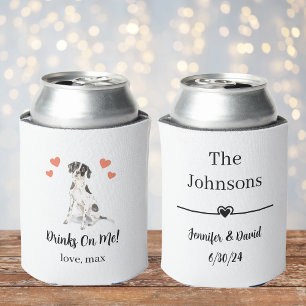 Porta-lata Casamento de Pet Personalizado pode Resfriar