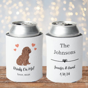 Porta-lata Casamento de Pet Personalizado pode Resfriar