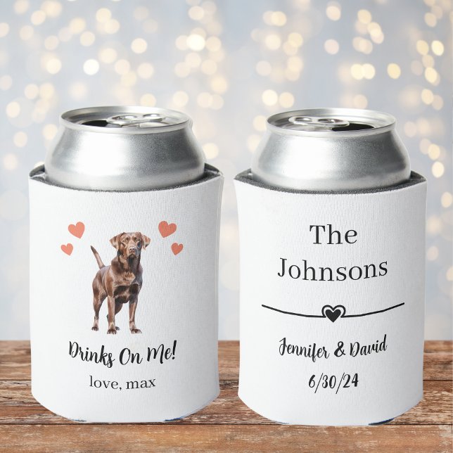 Porta-lata Casamento de Pet Personalizado pode Resfriar (Criador carregado)