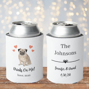 Porta-lata Casamento de Pet Personalizado pode Resfriar