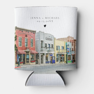 Porta-lata Casamento de Pintura em Aquarela de PARK CITY Utah